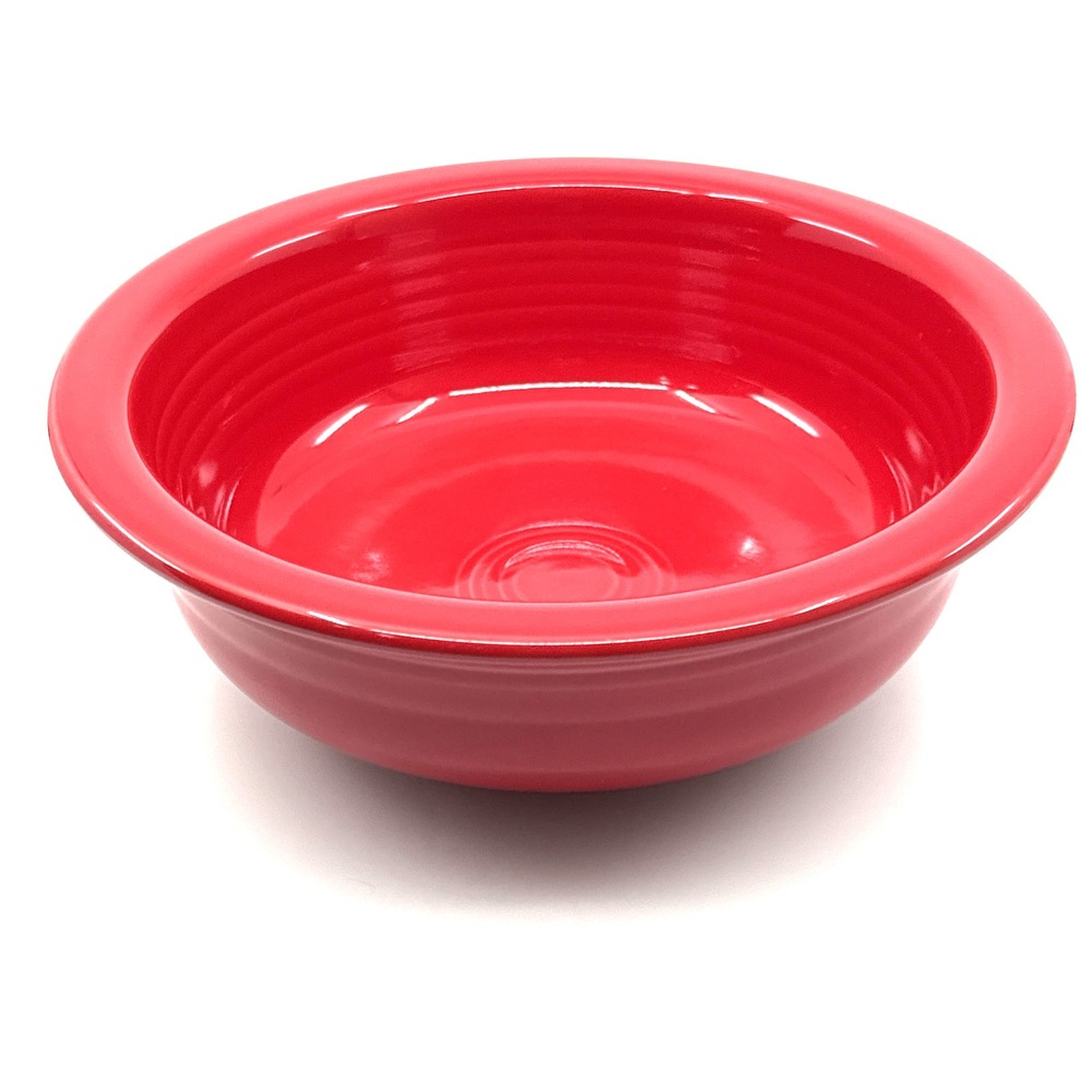 Fiesta Scarlet Red Rim Pasta Bowl 8 3/8" HLC Homer Laughlin Ceramic Dinnerware